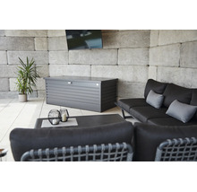 Ladă depozitare grădină Biohort 180 metal 181x79x71 cm 800 l gri închis metalizat