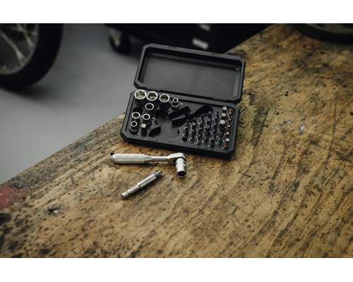 Mini set chei tubulare WGB 1/4", crom-vanadiu
