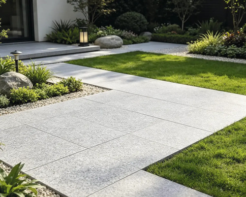 Placă terasă din granit 400x400x30 mm gri ars