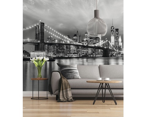 Living cu fototapet New York Skyline
