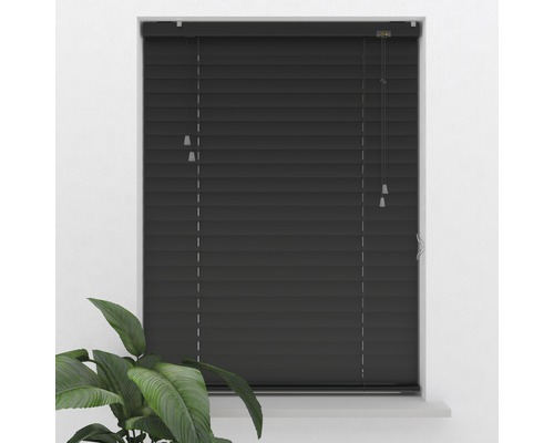 Rulou negru în fața unei ferestre