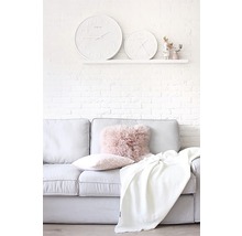 Ceas perete NeXtime Wood Big alb Ø 53 cm