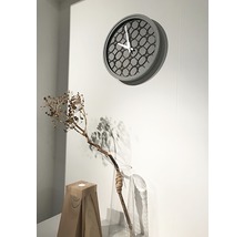 Ceas perete NeXtime Concrete Love gri Ø 39 cm