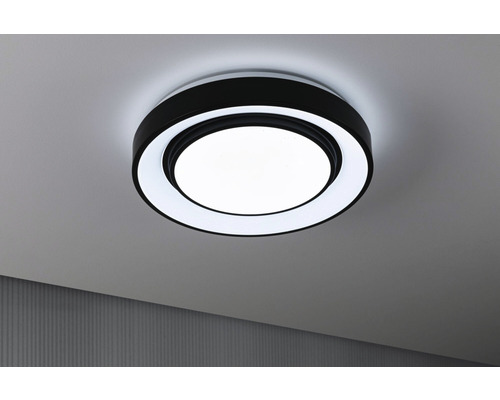 Lumină de tavan rotundă cu margine neagră