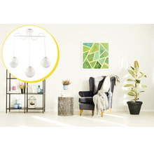 Lustră Sway E27 max. 3x11W, alb