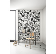 Fototapet vlies IADX4-058 Into Adventure Mickey Constructive 200x280 cm