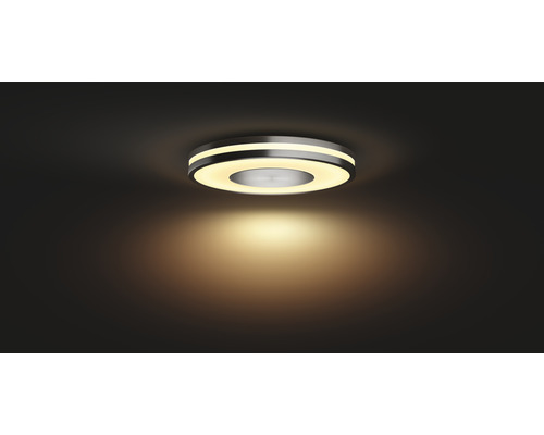 Plafonieră cu LED integrat Phillips Hue Being 22,5W 2350 lumeni, lumină albă 2200-6500K, argintiu