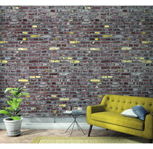 Fototapet vlies Smart Art Easy 47255 cărămidă roșu-galben 159x270 cm