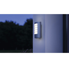 Lumină de perete exterioară cu elemente de lumină dreptunghiulare pentru iluminarea spațiilor exterioare