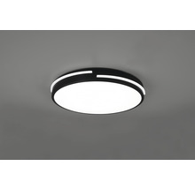 Lumină de plafon rotundă neagră cu elemente luminoase