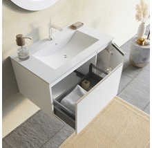 Set mobilier baie suspendat Savinidue Cielo 80 cm Bianco