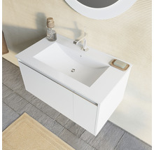Set mobilier baie suspendat Savinidue Cielo 80 cm Bianco