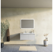 Set mobilier baie suspendat Savinidue Cielo 100 cm Grigio Perla