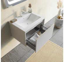 Set mobilier baie suspendat Savinidue Cielo 60 cm Grigio Perla