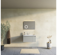 Set mobilier baie suspendat Savinidue Cielo 80 cm Tortora Scuro