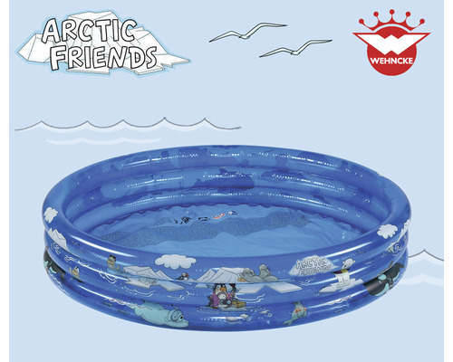 Piscina gonflabilă albastră pentru copii cu motiv arctic