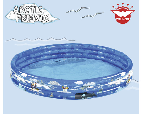 Piscină gonflabilă pentru copii cu motiv arctic și logo-ul Wehncke.