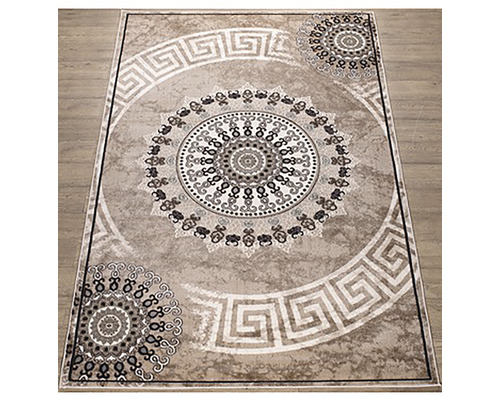 Covor cu model circular și motiv meandru