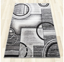 Covor gri cu forme geometrice