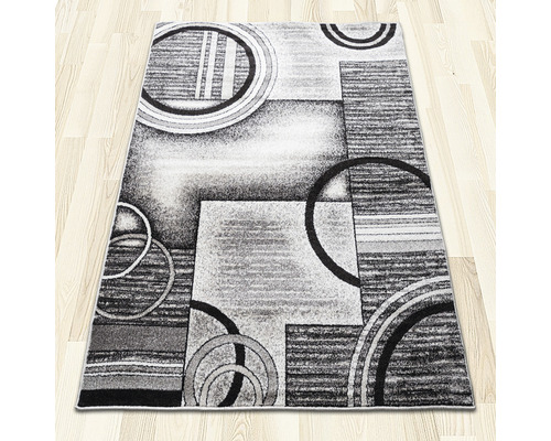 Covor gri cu forme geometrice