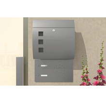 Sistem de cutie poștală cu interfon montat pe un perete