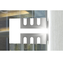 Placă metalică cu decupaje pentru inscripționare