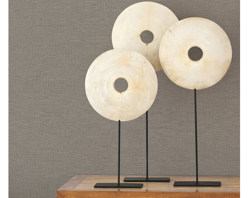 Inele decorative din lemn pe suporturi metalice pentru interior