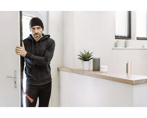 Hoț care forțează o ușă cu o unealtă