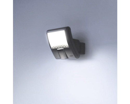 Lampă de perete exterior gri cu lumină LED