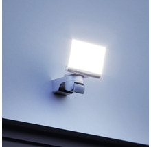 Proiector LED exterior XLED Home2 13,7W 1550 lumeni IP44, senzor de mișcare, lumină caldă, alb