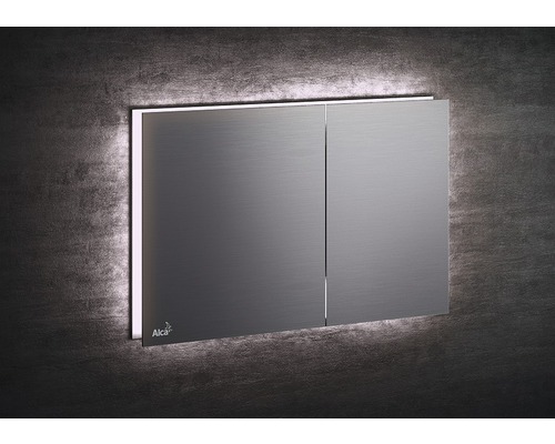 Placă de spălare toaletă cu două butoane și logo Alca