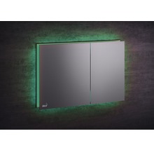 Placă de acționare din metal periat cu două butoane și iluminare LED