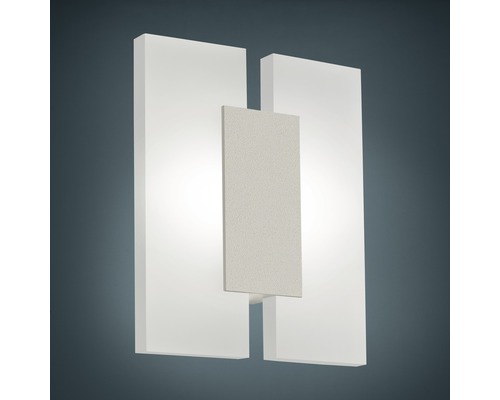Aplică perete interior cu LED integrat Metrass 2x4,5W 960 lumeni, nichel