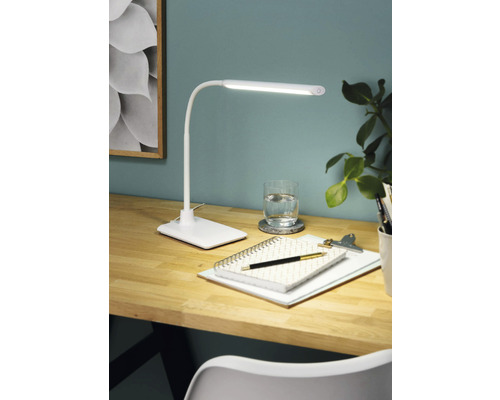 Lampă de birou cu LED integrat Laroa 4,5W 550 lumeni, albă