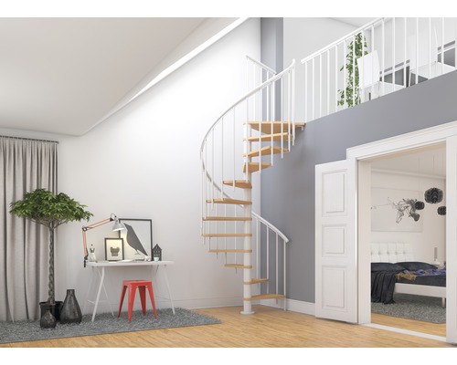 Scară de interior în spirală Pertura Cleon fag Ø 120 cm 12 pași Scară de interior în spirală Pertura Cleon fag Ø 120 cm 12 pași