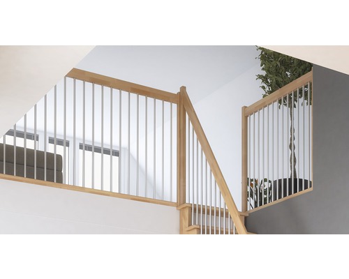 Element balustradă metal Pertura Filia 1 m fag