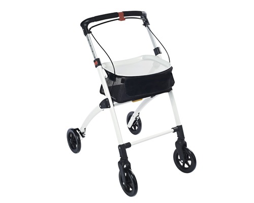 Rollator cu coș și patru roți