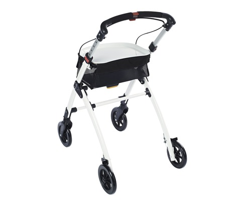 Rollator cu coș și scaun