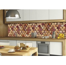 Scenă de bucătărie cu protecție de perete cu model de plută