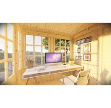 Căsuță de grădină Bertilo Teahouse 234x226 cm, lemn netratat