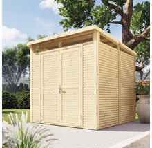 Căsuță de grădină Woodline 226x234 cm, lemn netratat