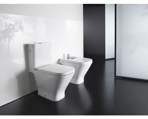 Toaletă și bideu în baie