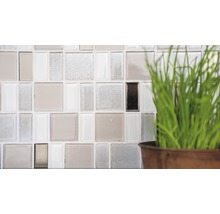 Mozaic sticlă Dazzle 36P crem 30x30 cm