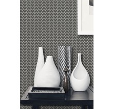 Mozaic sticlă CUBA HB31B negru 29x29,5 cm