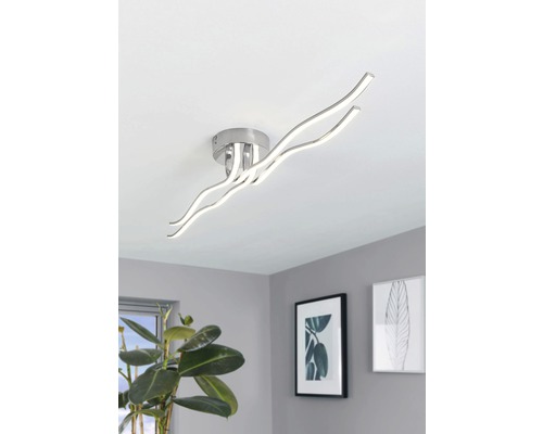 Plafonieră cu LED integrat Roncade 32W 4500 lumeni, alb/crom