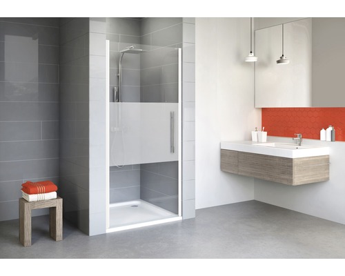 Ușă duș rotativă pentru nişă Schulte Alexa Style 2.0, 90x192 cm, sticlă securizată Dezent, profil alb Ușă duș rotativă pentru nişă Schulte Alexa Style 2.0, 90x192 cm, sticlă securizată Dezent, profil alb