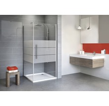 Cabină de duș pătrată Schulte Alexa Style 2.0, 80x80x192 cm, sticlă securizată Depoli, profil alunatur-thumb-0