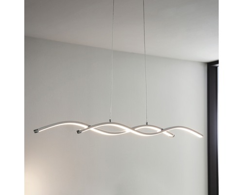 Lumină suspendată cu LED modernă, cu design curbat pentru interior