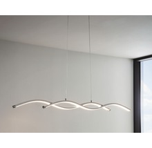Lustr modern cu design curbat și diode electro-luminescente integrate
