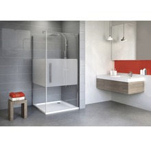 Cabină de duș rectangulară Schulte Alexa Style 2.0, 90x80x192 cm, sticlă securizată decorativă, profil cromat-thumb-0